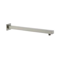 DAX Brass Square Shower Arm - 18" - Brushed Nickel Finish (DAX-1011-450-BN)