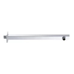 DAX Brass Square Shower Arm - 18" - Chrome Finish (DAX-1011-450-CR)