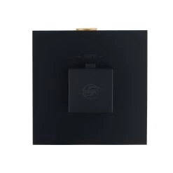 DAX Square Concealed Valve Thermostatic Mixer. Matte Black Finish (DAX-1050-SQ-BL) -Bathroom Shop DAX 1050 Sq bl 1