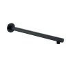 DAX Brass Round Shower Arm - 15" - Matte Black Finish (DAX-1053-365-BL)