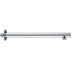 DAX Brass Round Shower Arm - 18" - Chrome Finish (DAX-1053-450-CR)