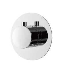 DAX Round Concealed 3 Way Diverter. Chrome Finish (DAX-1053-RD-CR)