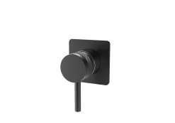 DAX Square Shower Valve With 1 Functions Matte Black Finish (DAX-12541-BL)
