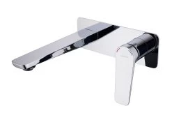 DAX Wall Mount Single Handle Bathroom Faucet Chrome Finish (DAX-65127-CR)