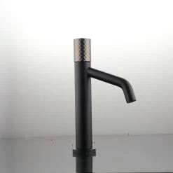 DAX Single Handle Bathroom Faucet Black Matte Finish (DAX-65130-BL)