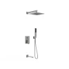 DAX Square 3 Way Shower System With Hand Shower Brushed Nickel Finish (DAX-6563A-BN)