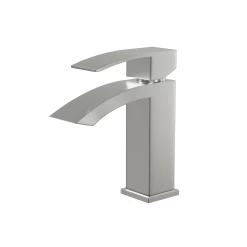 DAX Single Handle Waterfall Bathroom Faucet, Brass Body, Brushed Finish, 4-7/8 X 7 Inches (DAX-6690A-BN) -Bathroom Shop DAX 6690A BN web