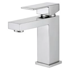 DAX Single Handle Bathroom Faucet, Brass Body, Brushed Nickel Finish, 4-5/16 X 6-1/2 Inches (DAX-6951A-BN) -Bathroom Shop DAX 6951A BN