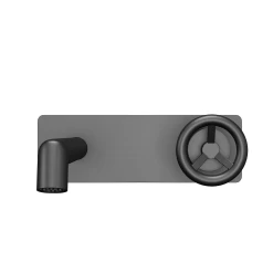 DAX Wall Mount Single Handle Bathroom Faucet Matte Black Finish (DAX-8030044-BL) -Bathroom Shop DAX 8030044 BL web2