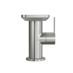 DAX Single Handle Bathroom Waterfall Faucet, Deck Mount, Brass Body, Brushed Nickel Finish, Spout Height 4-15/16 Inches (DAX-8205-BN) -Bathroom Shop DAX 8205 BN web2