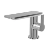 DAX Single Handle Bathroom Waterfall Faucet, Deck Mount, Brass Body, Chrome Finish, Spout Height 4-15/16 Inches (DAX-8205-CR)