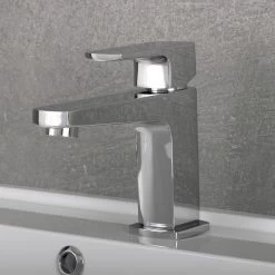 DAX Single Handle Bathroom Faucet, Brass Body, Chrome Finish, 4-3/4 X 5-11/16 Inches (DAX-8209) -Bathroom Shop DAX 8209 04