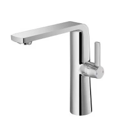 DAX Single Handle Bathroom Vessel Sink Faucet, Brass Body, Chrome Finish, Spout Height 8-3/4 Inches (DAX-8226A-CR) -Bathroom Shop DAX 8226A CR