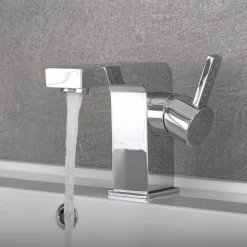 DAX Single Handle Bathroom Faucet, Brass Body, Chrome Finish, 3-15/16 X 4-1/8 Inches (DAX-8227) -Bathroom Shop DAX 8227 04