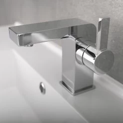 DAX Single Handle Bathroom Faucet, Brass Body, Chrome Finish, 3-15/16 X 4-1/8 Inches (DAX-8227) -Bathroom Shop DAX 8227 05