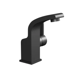 DAX Single Handle Bathroom Faucet, Brass Body, Matte Black Finish, 3-15/16 X 5-15/16 Inches (DAX-8260-BL) -Bathroom Shop DAX 8260 BL web1