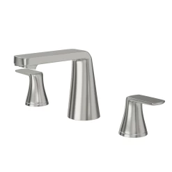 DAX Two Handle Bathroom Faucet, Brass Body, Brushed Nickel Finish, Spout Height 4 Inches (DAX-8236C-BN) -Bathroom Shop DAX 8263C BN web