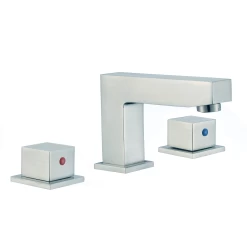 DAX Two Handle Bathroom Faucet Square Shape Chrome Finish (DAX-8325-CR)