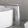 DAX Single Handle Vessel Sink Bathroom Faucet, Brass Body, Chrome Finish, 4-1/16 X 9-1/16 Inches (DAX-9802A)