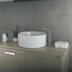 DAX Single Handle Waterfall Vessel Sink Faucet, Brass Body, Chrome Finish, 5-1/8 X 10-1/4 Inches (DAX-9825B) -Bathroom Shop DAX 9825B 02