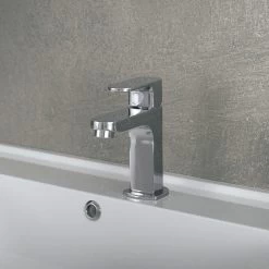 DAX Single Handle Bathroom Faucet, Brass Body, Chrome Finish, 3-15/16 X 5-13/16 Inches (DAX-9829) -Bathroom Shop DAX 9829 02