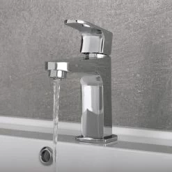 DAX Single Handle Bathroom Faucet, Brass Body, Chrome Finish, 3-15/16 X 5-13/16 Inches (DAX-9829) -Bathroom Shop DAX 9829 05