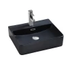 DAX Ceramic Rectangle Bathroom Vessel Basin. Finish: White Matt, Glossy White, Matt Black - (20" X 16.5")(DAX-CL1275)