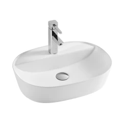 DAX Ceramic Oval Bathroom Vessel Basin - (20" X 15") (DAX-CL1291) -Bathroom Shop DAX CL1291 WM web