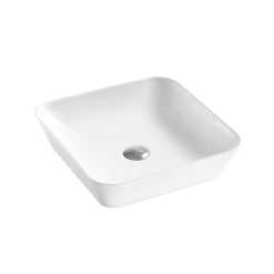 DAX Ceramic Square Bathroom Vessel Basin (17" X 17") (DAX-CL1468)