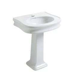 Isabella China Large Traditional Pedestal Sink