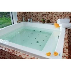 Lacus Acrylic 70 Inch Drop In Relax Air Massage Bathtub - White