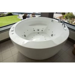 Pamela Acrylic 68 Inch Freestanding Relax Air Massage Bathtub - White
