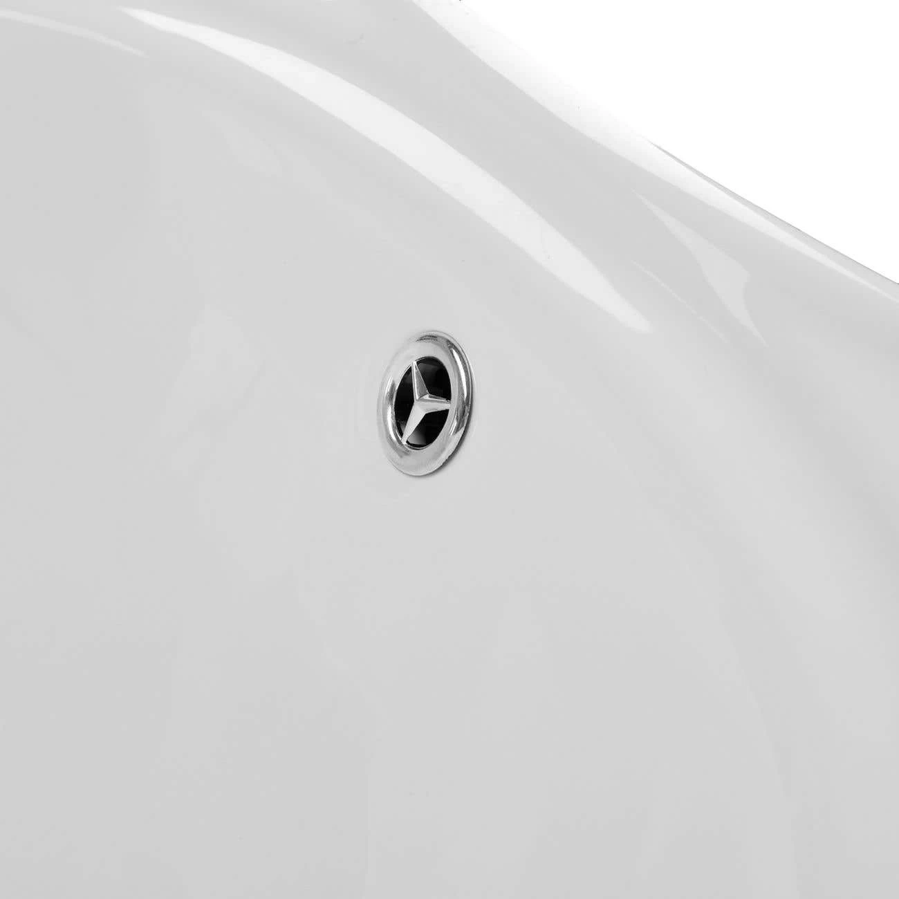 Console Double Bowl Bathroom Sink - 8 Inch Faucet Drillings - White Porcelain 2 Console Double Bowl Bathroom Sink - 8 Inch Faucet Drillings - White Porcelain - Image 2