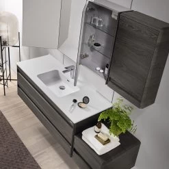 32" Single Vanity, Wall Mount, 2 Drawers With Soft Close, Walnut, Serie Barcelona By VALENZUELA -Bathroom Shop VBC004020M 6 9e7b672e a201 43e3 9fcc fcfa26eeab55