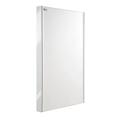20" Slim Frame Bathroom Vanity Mirror, Wall Mount, White, Serie Dune/Solco By VALENZUELA