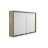 48" Medicine Cabinet Bathroom Vanity Mirror, Wall Mount, Oak, Serie Tino By VALENZUELA