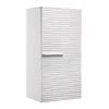 16" Small Side Cabinet, Wall Mount, 1 Door Whit Handle And Soft Close And Right Opening, White, Serie Dune By VALENZUELA