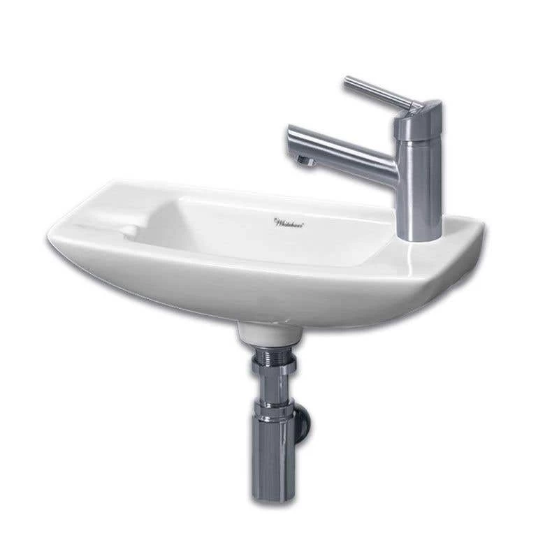 Small Wall Mount Sink - Right Side Single Faucet Drilling 1 Small Wall Mount Sink - Right Side Single Faucet Drilling