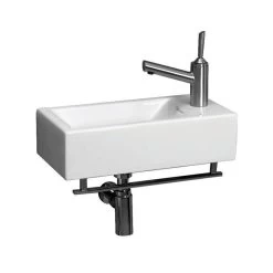 Isabella Collection Wall Mount Bathroom Sink - Single Faucet Drilling