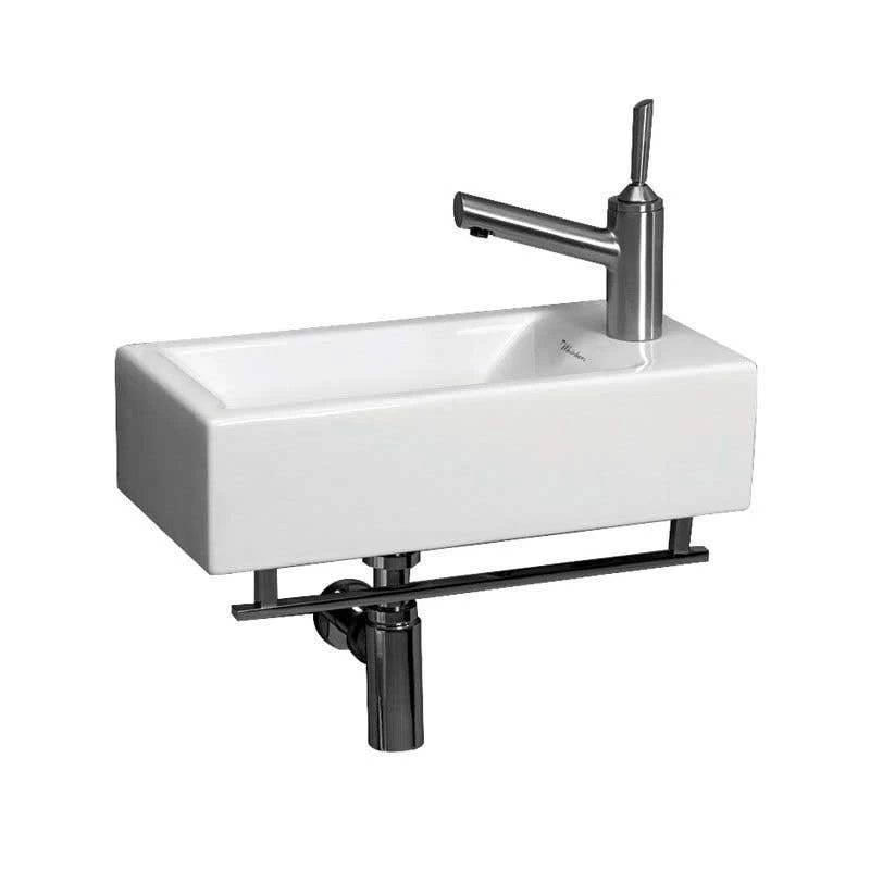 Isabella Collection Wall Mount Bathroom Sink - Single Faucet Drilling 1 Isabella Collection Wall Mount Bathroom Sink - Single Faucet Drilling