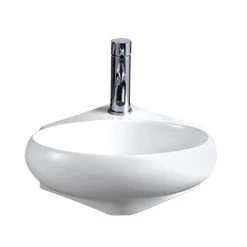 Isabella Oval Wall Mount Basin - White