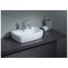 Thema Overcounter Bathroom Sink - Single Faucet Drilling - White