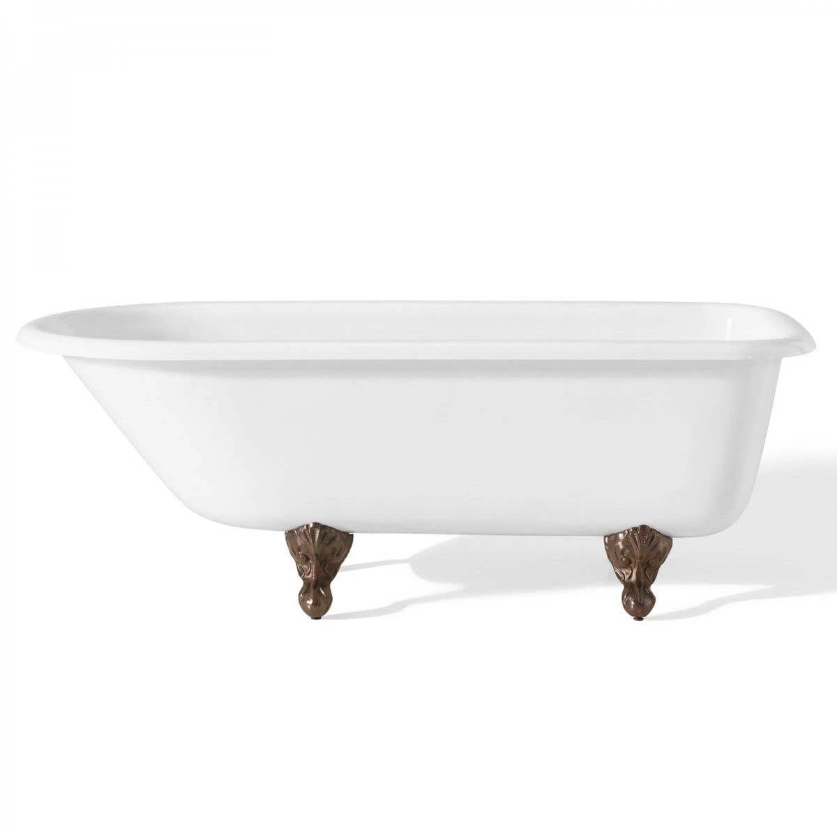 Traditional Cast Iron Clawfoot Tub - Wall Faucet Drillings 3 Traditional Cast Iron Clawfoot Tub - Wall Faucet Drillings - Image 3