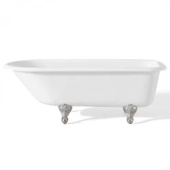 Traditional Cast Iron Clawfoot Tub - Rim Faucet Drillings 13 Traditional Cast Iron Clawfoot Tub - Rim Faucet Drillings -Bathroom Shop c2093c 4