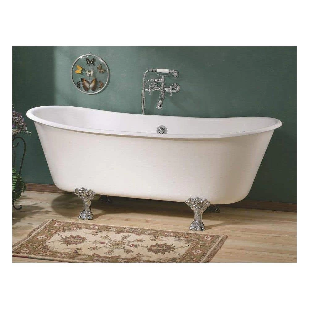 Winchester 68 Inch Cast Iron Double Ended Clawfoot Tub - No Faucet Drillings 1 Winchester 68 Inch Cast Iron Double Ended Clawfoot Tub - No Faucet Drillings