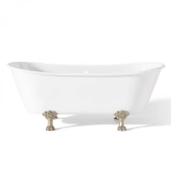 Winchester 68 Inch Cast Iron Double Ended Clawfoot Tub - No Faucet Drillings 8 Winchester 68 Inch Cast Iron Double Ended Clawfoot Tub - No Faucet Drillings -Bathroom Shop c2122pn 1