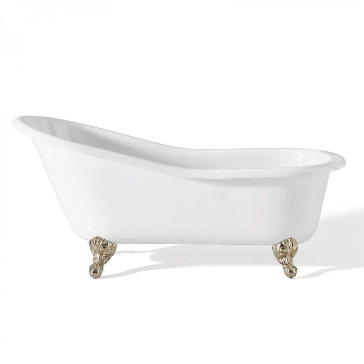 Cast Iron Slipper Clawfoot Tub - Continuous Rolled Rim - No Faucet Drillings 3 Cast Iron Slipper Clawfoot Tub - Continuous Rolled Rim - No Faucet Drillings - Image 3