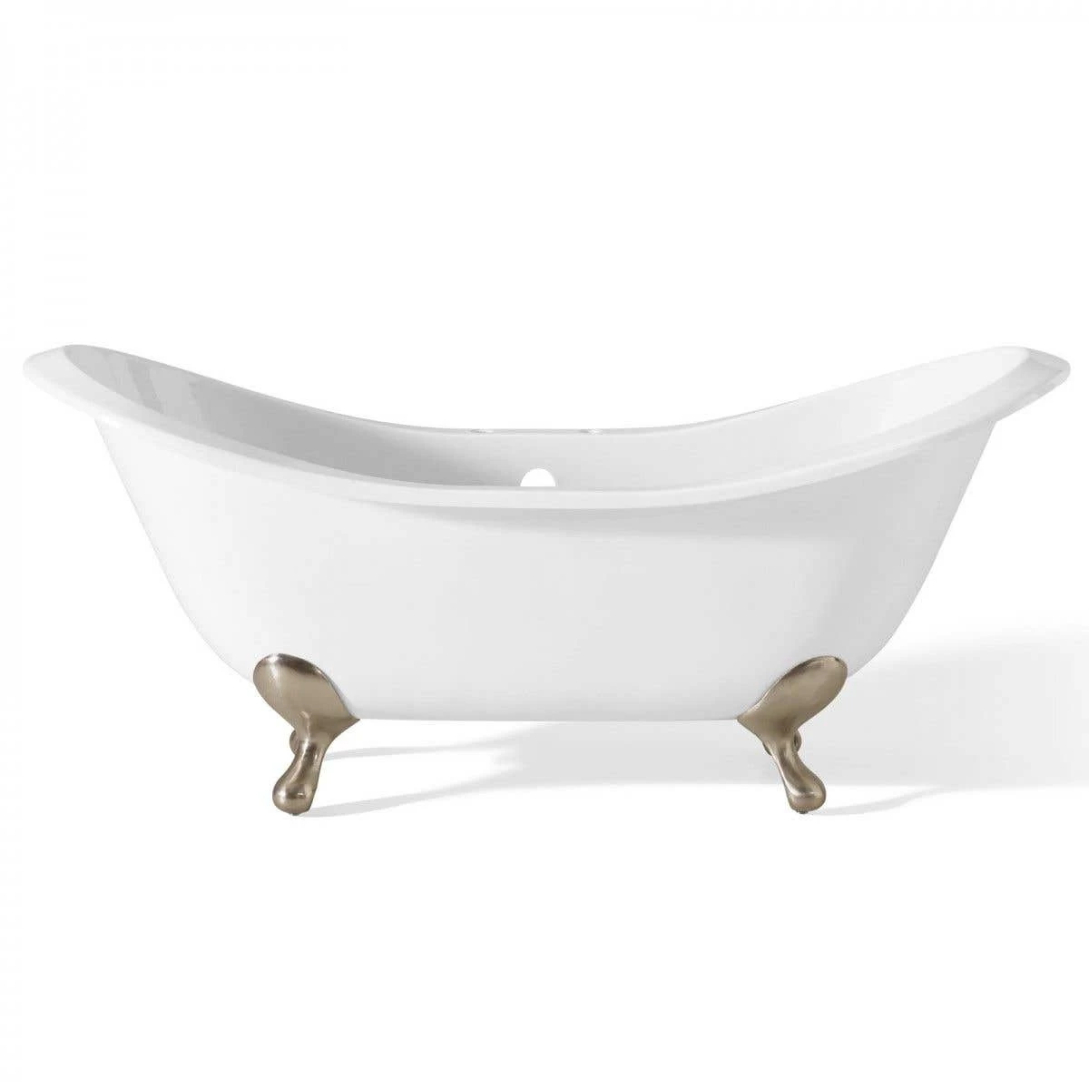 Regency Cast Iron Double Slipper Clawfoot Tub - Rim Faucet Drillings - Smooth Feet 3 Regency Cast Iron Double Slipper Clawfoot Tub - Rim Faucet Drillings - Smooth Feet - Image 3