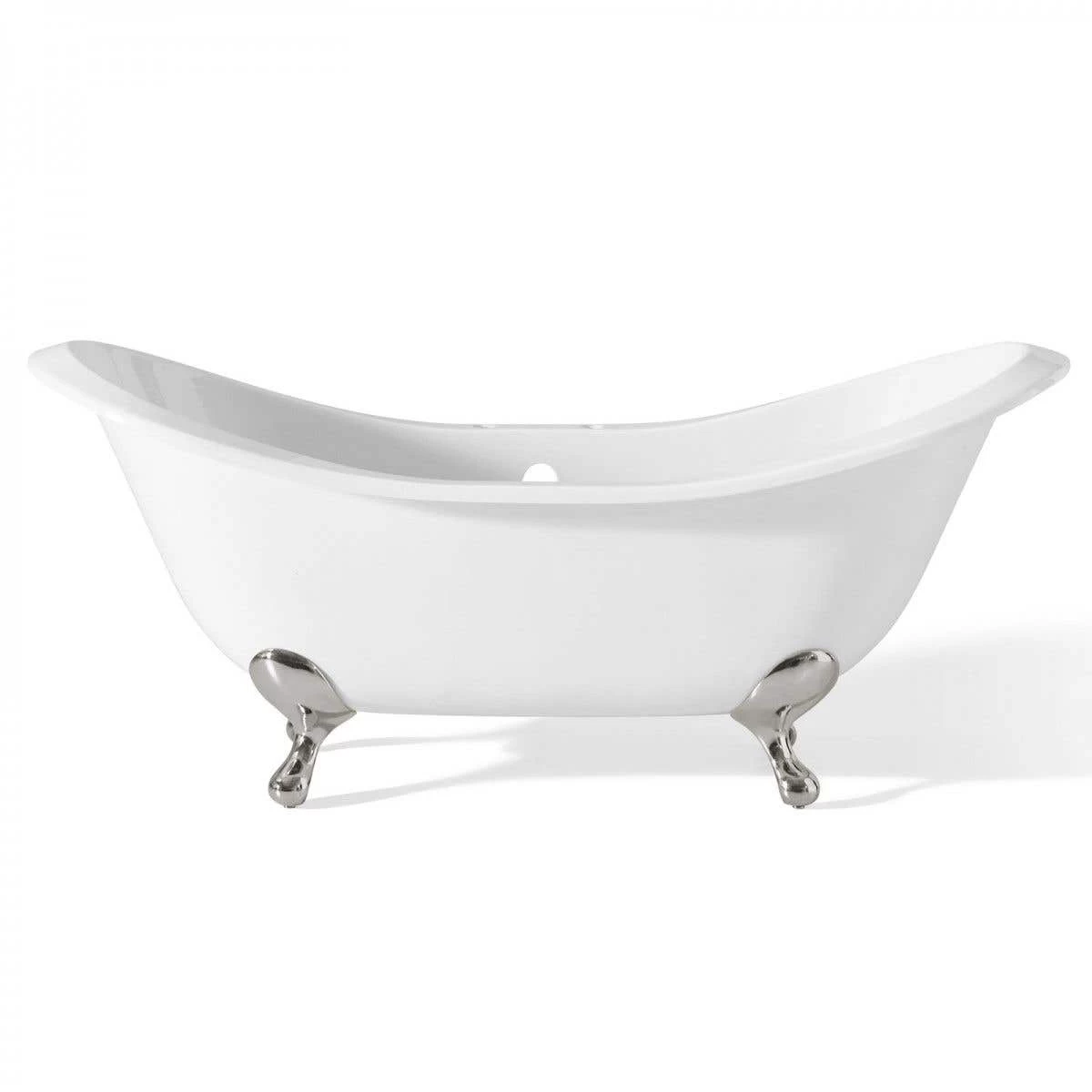Regency Cast Iron Double Slipper Clawfoot Tub - Rim Faucet Drillings - Smooth Feet 2 Regency Cast Iron Double Slipper Clawfoot Tub - Rim Faucet Drillings - Smooth Feet - Image 2
