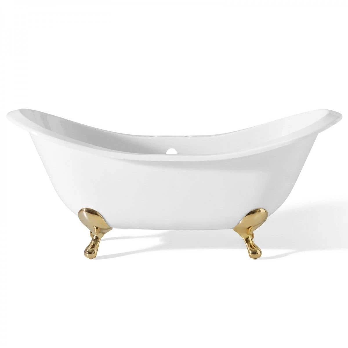 Regency Cast Iron Double Slipper Clawfoot Tub - Rim Faucet Drillings - Smooth Feet 5 Regency Cast Iron Double Slipper Clawfoot Tub - Rim Faucet Drillings - Smooth Feet - Image 5